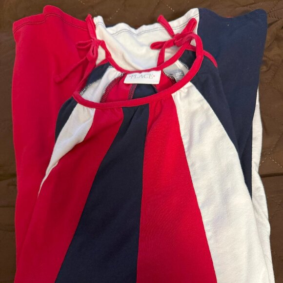 The Children's Place Girl Americana Colorblock Dress L 10-12 - Preloved - Picture 5 of 5